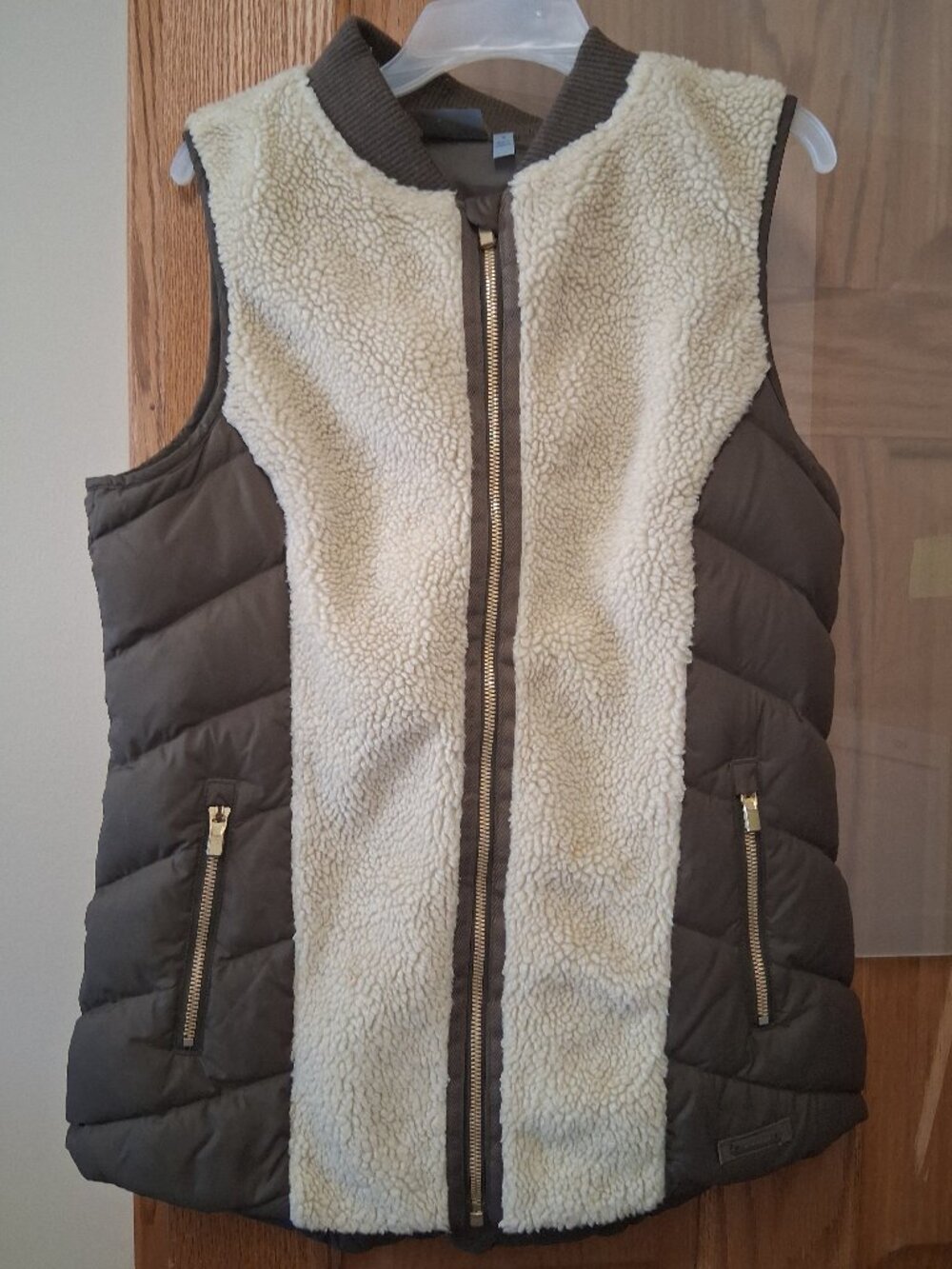 Athleta puffer and Sherman vest
